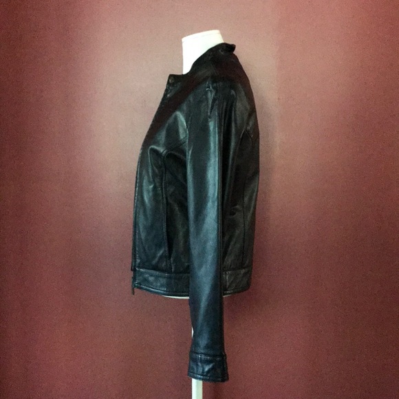 Nicole Miller New York Leather Jacket - Picture 4 of 11